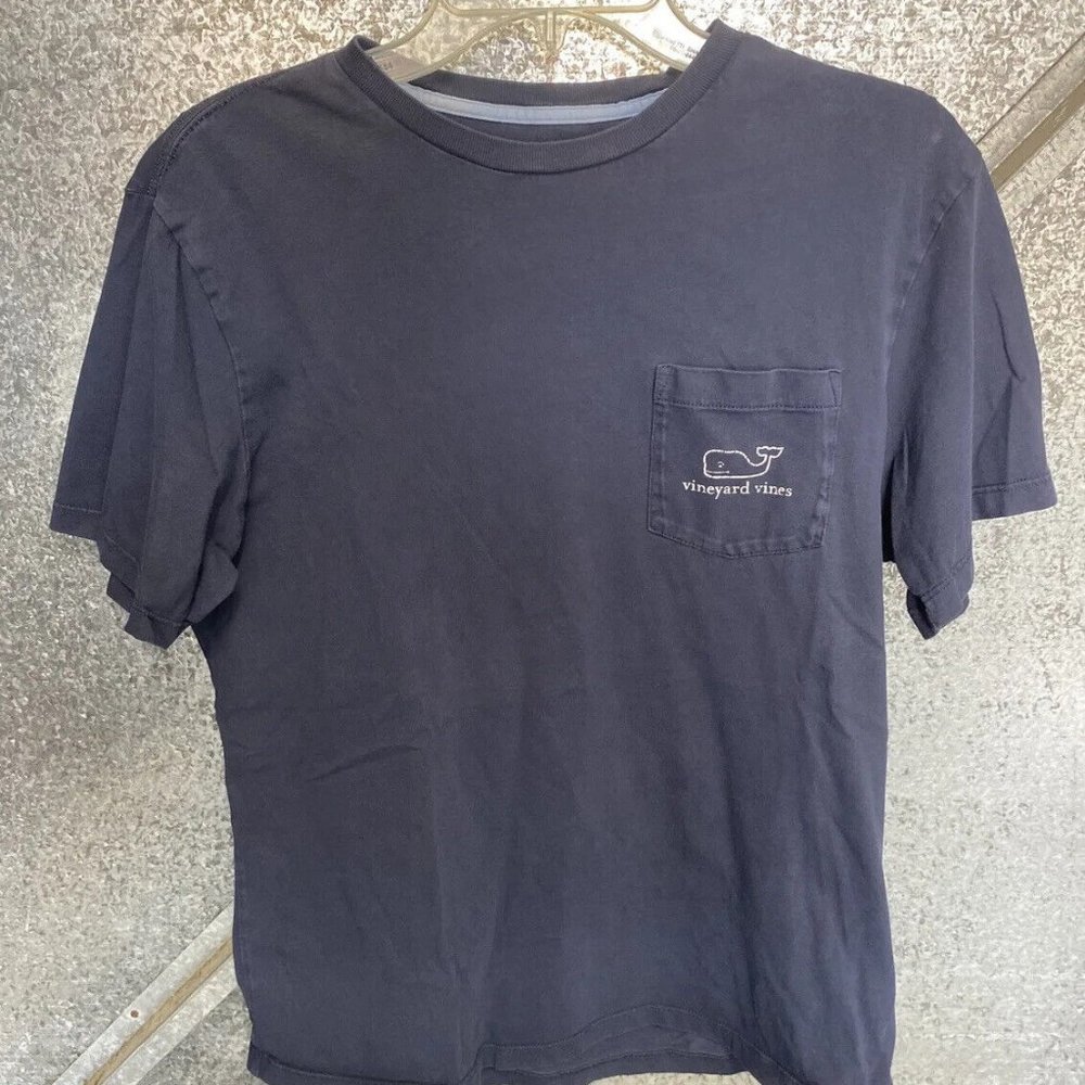Vineyard Vines Men's Graphic T-Shirt Blue 100% Cotton Short Sleeve Size Small